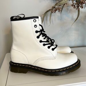 White Doc Marten boots size 7